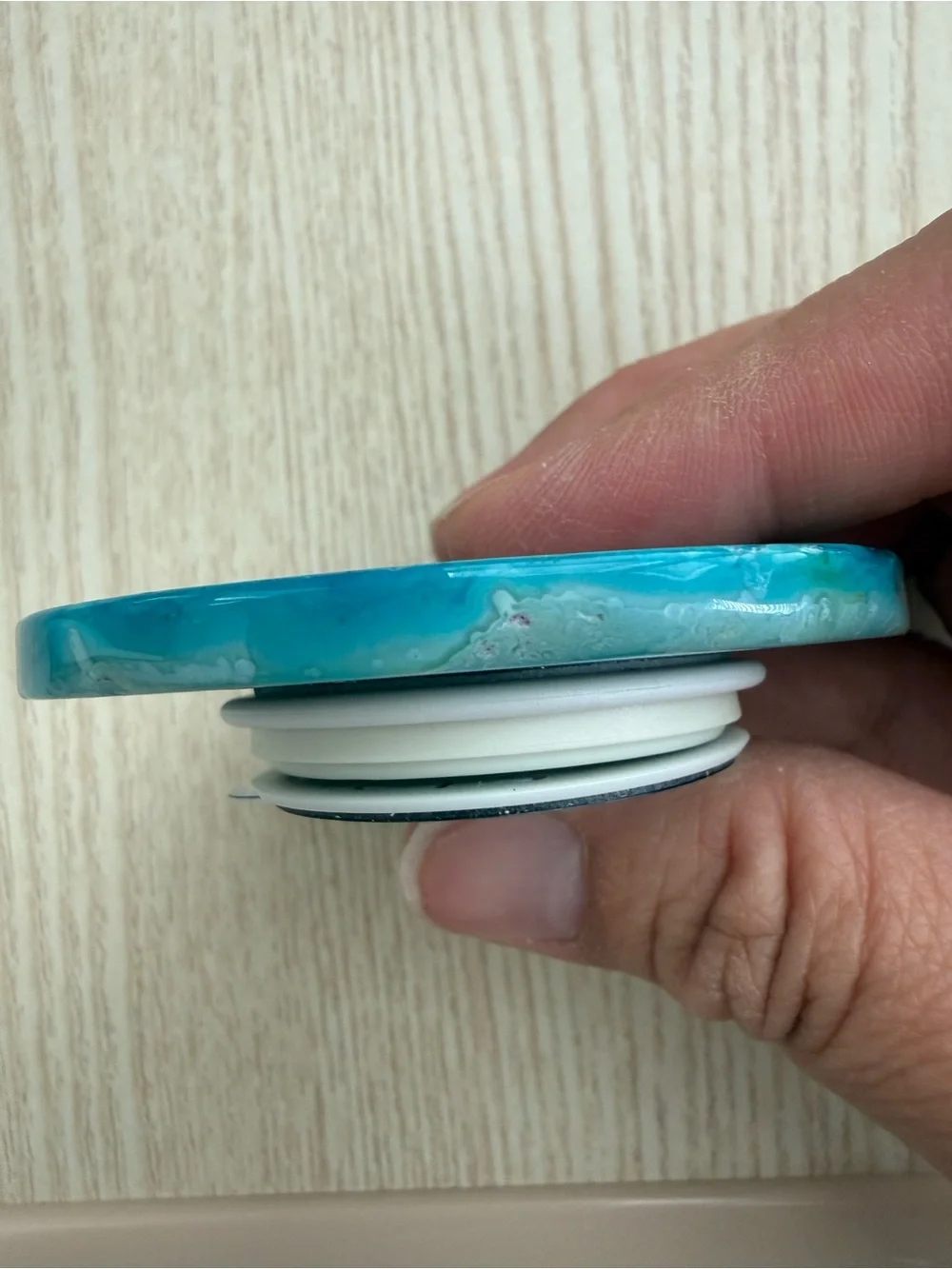 Blue Green Agate Pop Socket